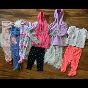 9 month winter baby girl lot